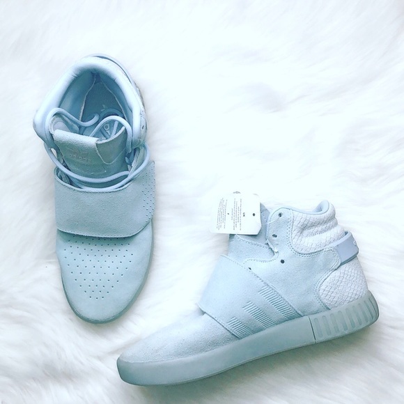 adidas tubular light blue